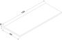 Wiesbaden Wastafelblad Toiletmeubel Lotus Topblad Rechthoek 100x46x2.5cm MDF Naturel Eik - Thumbnail 3