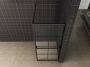 Wiesbaden Maaz inloopdouche met raster en handdoekhouder 1000 x 2000 x 10 mm helder glas mat zwart 20.3961 - Thumbnail 5
