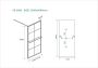 Wiesbaden Maaz inloopdouche met raster en handdoekhouder 1000 x 2000 x 10 mm helder glas mat zwart 20.3961 - Thumbnail 7
