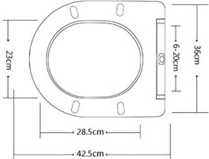 Wiesbaden Nibiru toiletzitting softclose en quick release glans wit