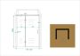 Wiesbaden Douchedeur Miami Nisdeur Draaideur met Vaste Wand 140(60-80)x200cm Antikalk Helder Glas Chroom Profiel 8mm Veiligheidsglas Easy Clean - Thumbnail 11