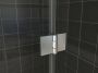 Wiesbaden Douchedeur Miami Nisdeur Draaideur met Vaste Wand 100(60-40)x200cm Antikalk Helder Glas Chroom Profiel 8mm Veiligheidsglas Easy Clean - Thumbnail 8