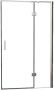 Wiesbaden Douchedeur Miami Nisdeur Draaideur met Vaste Wand 100(60-40)x200cm Antikalk Helder Glas Chroom Profiel 8mm Veiligheidsglas Easy Clean - Thumbnail 10