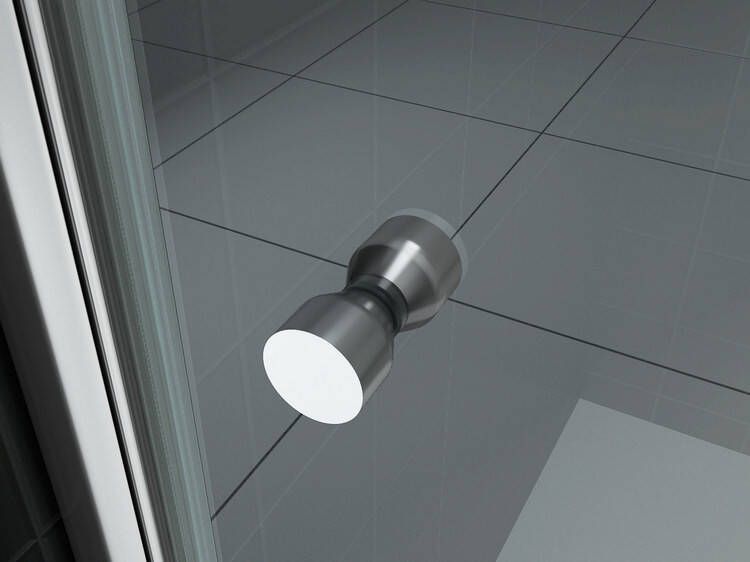 Wiesbaden nisdeur met profiel 600x2000 8mm NANO glas