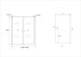 Wiesbaden Douchedeur Arizona Nisdeur Pendeldeur Draaideur 100x200cm Antikalk Helder Glas Chroom Profiel 6mm Veiligheidsglas Easy Clean - Thumbnail 7