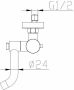 Wiesbaden Badkraan Rio 304 Thermostatische Mengkraan met Omstel Uitloop RVS - Thumbnail 2