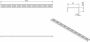 Wiesbaden rooster type 1 voor 3e generatie douchegoot 100 x 7 cm RVS 33.4225 - Thumbnail 2