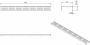 Wiesbaden rooster type 1 voor 3e generatie douchegoot 100 x 7 cm RVS 33.4225 - Thumbnail 2