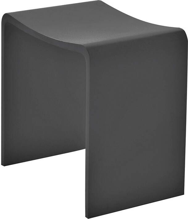 Wiesbaden Solid surface kruk 40 x 30 x 42 5 cm mat zwart