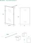 Wiesbaden Inloopdouche Square 110x200cm Antikalk Helder Glas Mat Zwart Profiel 10mm Veiligheidsglas Easy Clean - Thumbnail 9