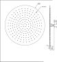 Wiesbaden UFO Luxe hoofddouche rond 500 mm Ultra plat chroom - Thumbnail 3