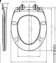 Wiesbaden Toiletbril Ultimo 3.0 Thermoplast Softclose en Quickrelease One Touch Toiletzitting met Deksel Mat Zwart - Thumbnail 7