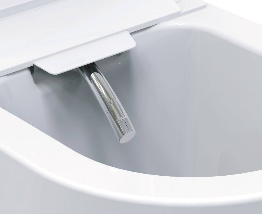 Wiesbaden Vesta ECO douche-wc spoelrandloos met afstandsbediening wit