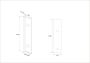 Wiesbaden Douchewand Miami 30x200cm Antikalk Helder Glas Chroom Profiel 10mm Veiligheidsglas Easy Clean - Thumbnail 9