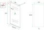 Diamond Line Inloopdouche Eco 140x200cm Antikalk Helder Glas Chroom Profiel 8mm Veiligheidsglas Easy Clean - Thumbnail 11