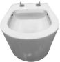 Xellanz Toiletpot Hangend Firius Wandcloset Keramiek Diepspoel Nano Coating EasyClean Rimless Glans Wit met Softclose Toiletbril - Thumbnail 6