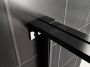 Wiesbaden Douchedeur Nisdeur Horizon Links Rechts met Vaste Wand 140cm Antikalk Helderglas Mat Zwart Profiel en 8mm Veiligheidsglas - Thumbnail 4