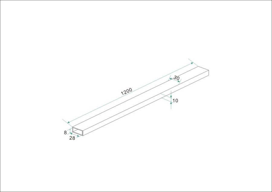 Xellanz losse stabilisatiestang 120cm chroom