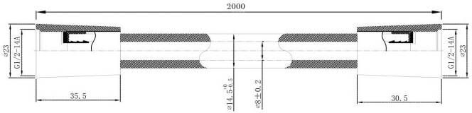 Xellanz PVC doucheslang 200cm wit