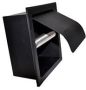 Sub inbouw toiletrolhouder met klep 15 2 x 16 2 x 7 2 cm mat zwart - Thumbnail 2