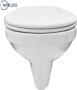 Xellanz Toiletpot Hangend Trevi 53x36.5x36cm Wandcloset Keramiek Diepspoel Nano Coating EasyClean Rimless Glans Wit met Softclose Toiletbril - Thumbnail 6