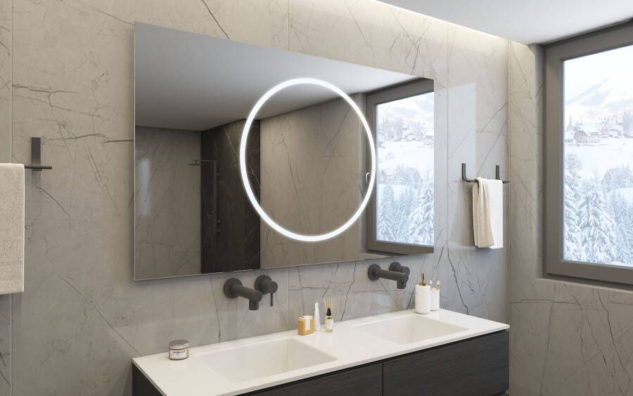 Gliss Design Spiegel Circe 80 x 70 cm inclusief spiegelverwarming