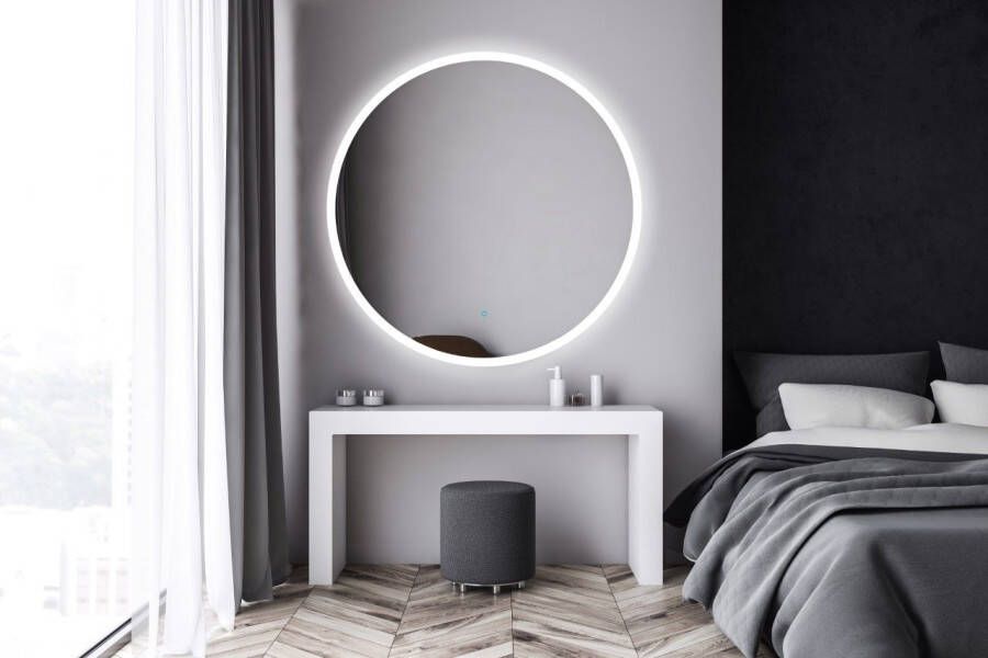 Gliss Design Circum ronde spiegel met LED-verlichting en verwarming 60cm - Foto 2