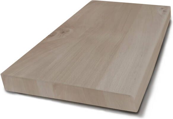 Gliss Design Wastafelblad Massief hout recht 60 cm Olie wit