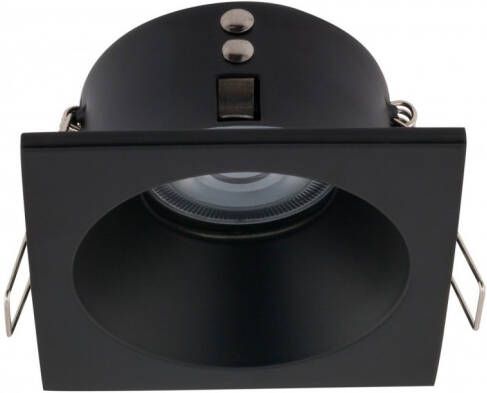 Glovalux Inbouwspot vierkant zwart IP54