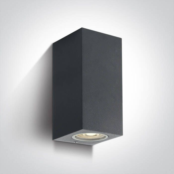 Glovalux Wandspot rechthoek up down anthracite IP65