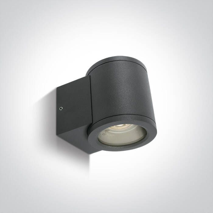 Glovalux Wandspot rond down anthracite IP65