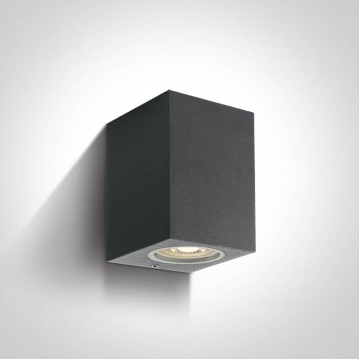 Glovalux Wandspot vierkant up down anthracite IP65
