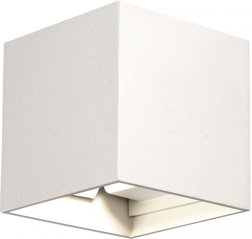 Glovalux Wandspot vierkant up down wit IP65