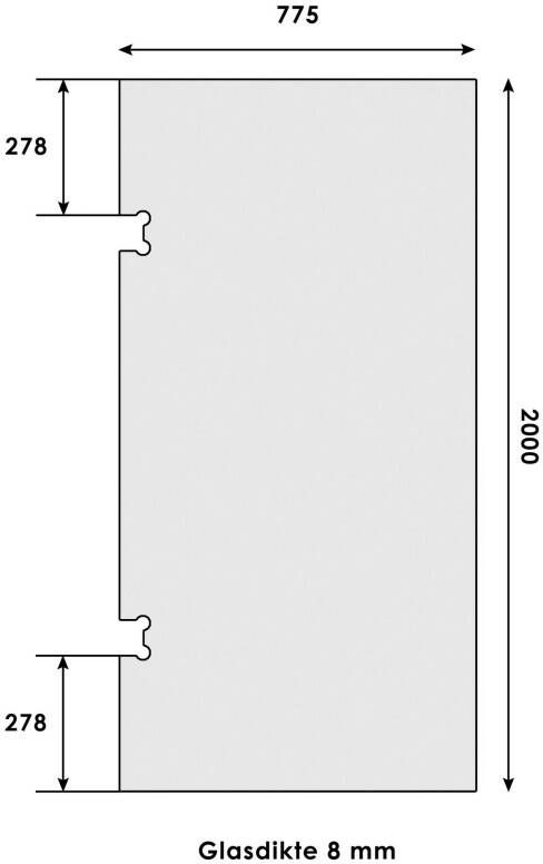 Just Creating Profielloze Inloopwand W1-80