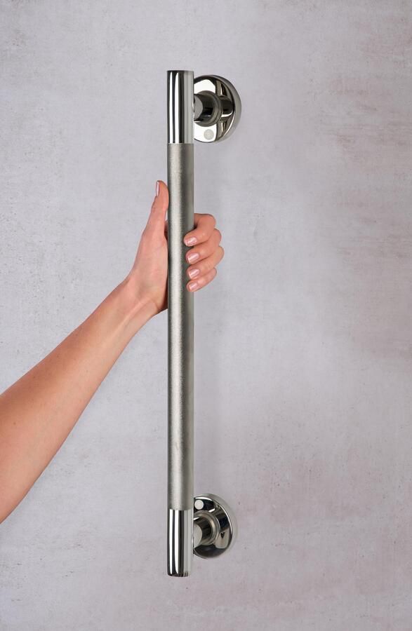 Wiesbaden Badgreep Met Antislip Ridder Ken 60 cm Chroom - Foto 9