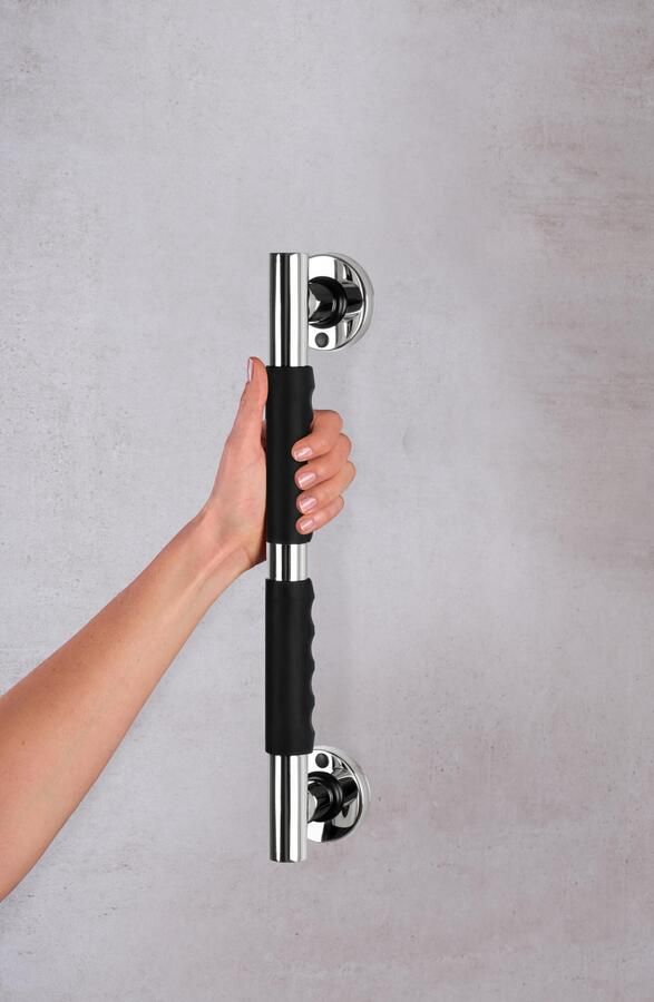 Ridder Ken Badgreep Met Softgrip 50cm Chroom Zwart 73.1322 - Foto 9