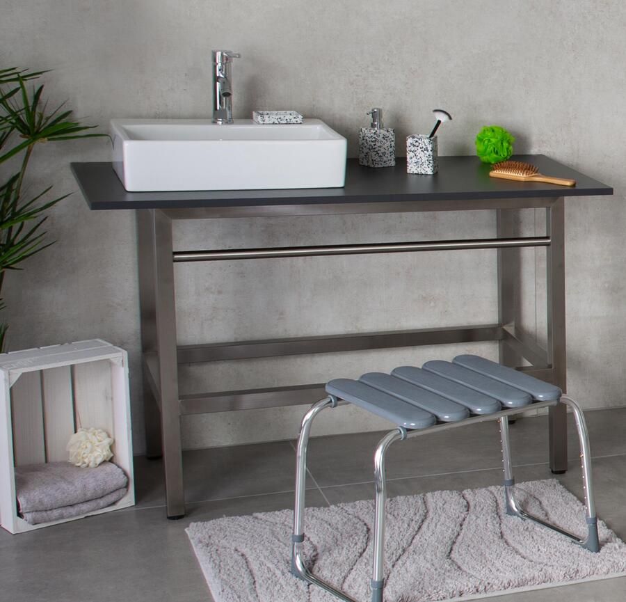 Wiesbaden Badkamerkruk Verstelbaar Ridder Pro Grijs - Foto 2