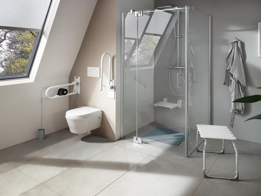 Wiesbaden Badkamerkruk Verstelbaar Ridder Pro Wit - Foto 3