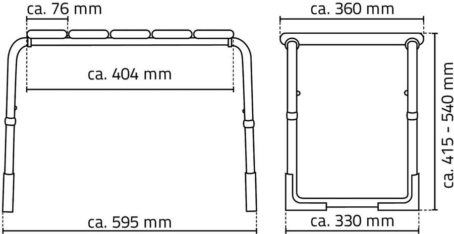 Wiesbaden Badkamerkruk Verstelbaar Ridder Pro Wit - Foto 6