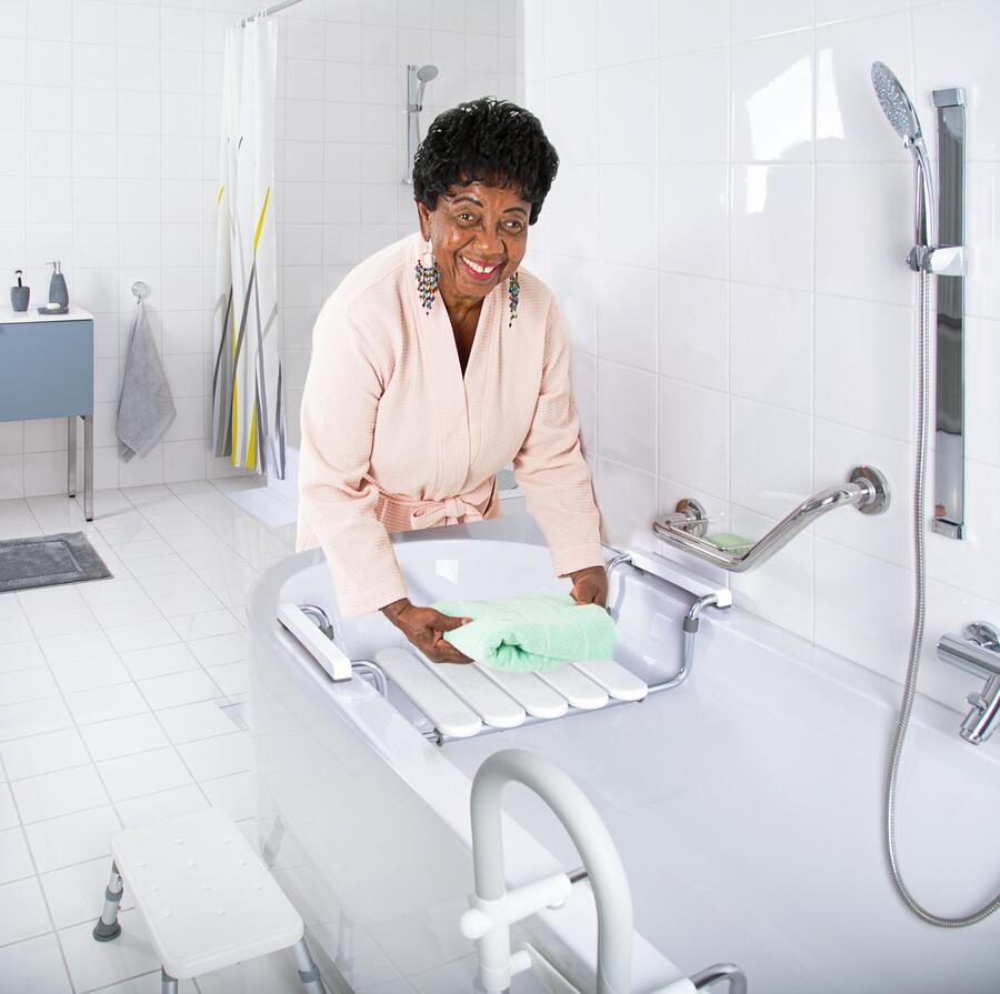 Wiesbaden Badzitje Verstelbaar Ridder Pro Wit - Foto 3