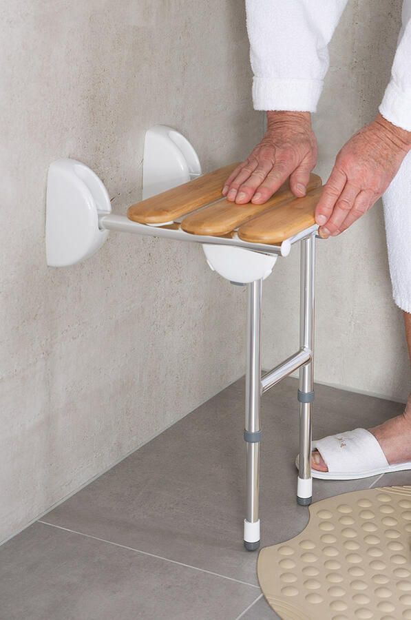 Wiesbaden Ondersteuning Voor Douchezitje Opklapbaar Ridder Pro Chroom - Foto 4