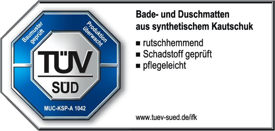 Wiesbaden Antislip Douchemat Ridder Tecnoplus 55 cm Rond Wit - Foto 7