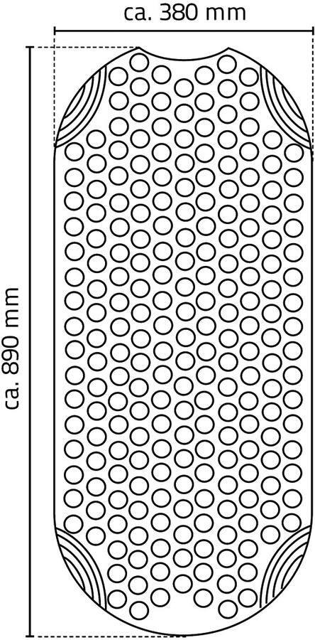Wiesbaden Antislip Badmat Ridder Tecnoplus 38x89 cm Grijs - Foto 7