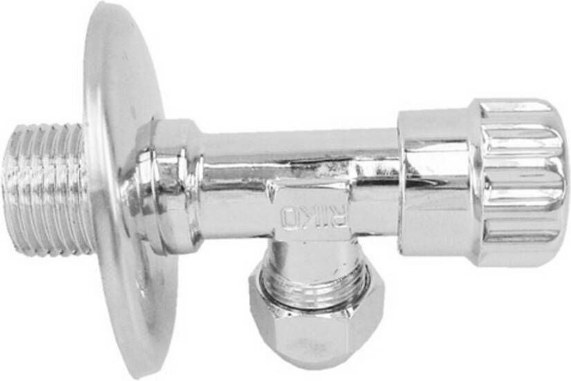 Riko Lusso hoekstopkraan zonder filter 1 2" bu x 10 mm chroom - Foto 2