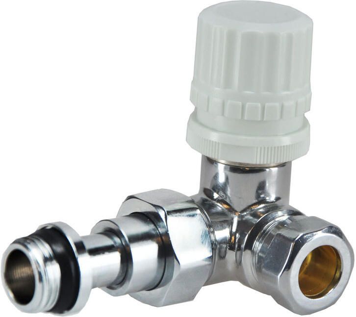 Riko luxe therm. ventiel 1 2&apos;&apos;x15 (M22) knel haaks links chroom - Foto 5