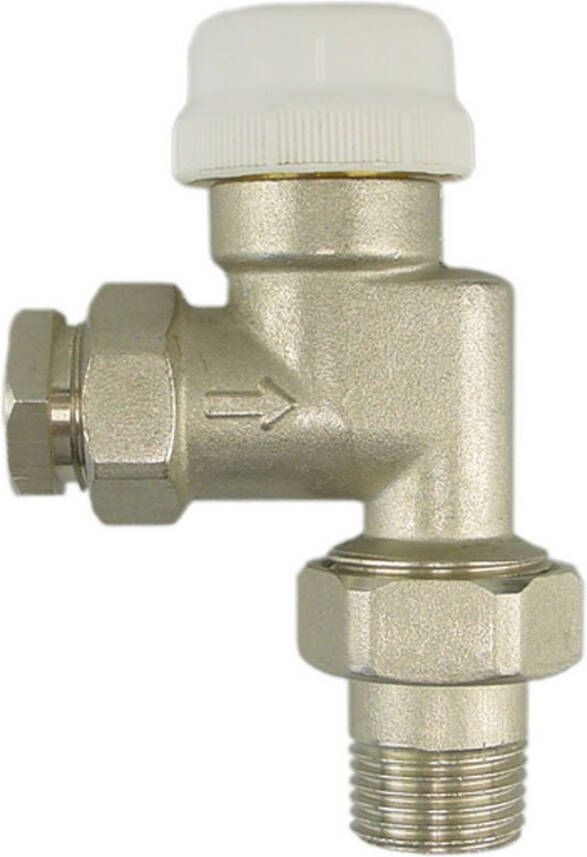 Riko thermostatisch ventiel zonder knop 1 2 axiaal+adaptor 43.3522