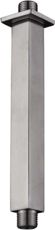 Wiesbaden Douchearm Rombo | 20 cm | Plafond montage | Messing | Vierkant | RVS look - Foto 2