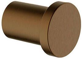 Wiesbaden Alonzo handdoekhaak klein 2 5 x 2 5 x 3 cm geborsteld brons koper