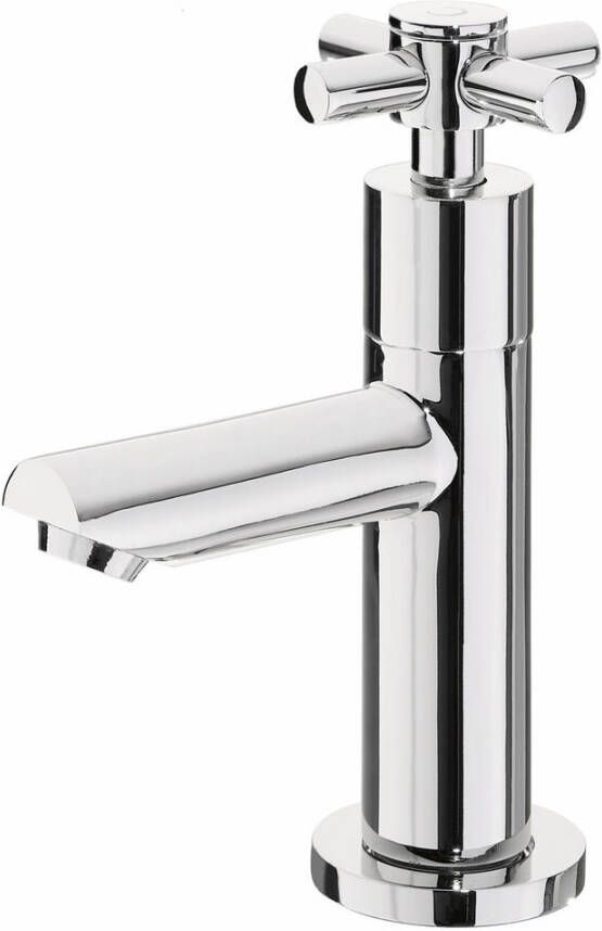 Wiesbaden Fonteinkraan Asmaro | Opbouw | Koudwater kraan | Standaard model | Cross | Chroom - Foto 3