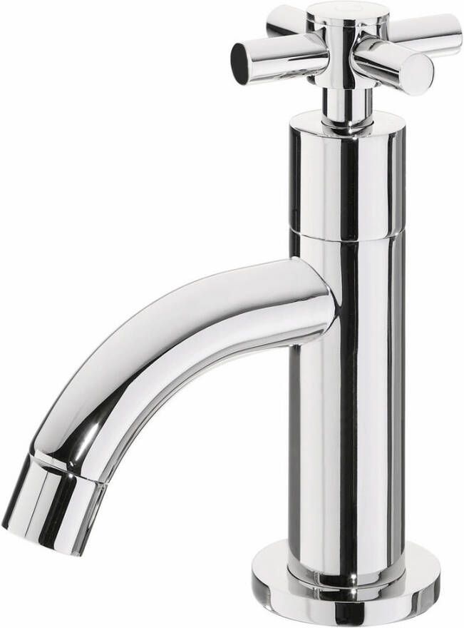 Wiesbaden Fonteinkraan UniMatch Carine | Opbouw | Koudwater kraan | Standaard model | Cross | Chroom - Foto 2